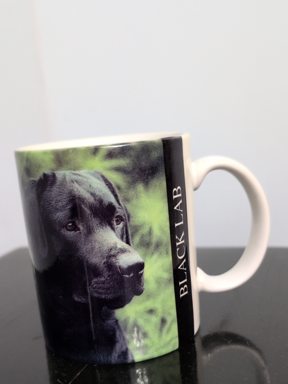 Black Label Black and Green Black Lab Mug
